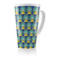 Benjamin Tate Design Egyptian Style Motif Latte Mug in Natural | Size: 100 cm
