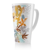 Benjamin Tate Design Japanese Leaves Latte Mug in Natural | Size: 100 cm