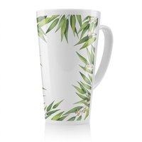 Benjamin Tate Design Leaves Border Latte Mug in Natural | Size: 100 cm