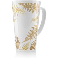 Benjamin Tate Design Gold Fern Latte Mug in Natural | Size: 100 cm