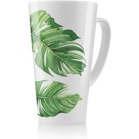 Benjamin Tate Design Twin Botanical Leaves Latte Mug in Natural | Size: 100 cm