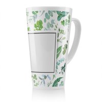 Benjamin Tate Design Green Leaves Latte Mug in Natural | Size: 100 cm