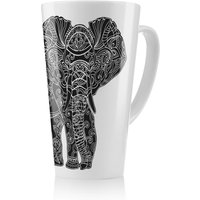 Benjamin Tate Design Elephant Silhouette Latte Mug in Natural | Size: 100 cm