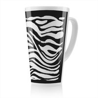 Benjamin Tate Design Zebra Print Latte Mug in Natural | Size: 100 cm
