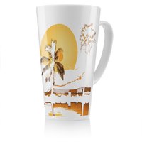 Benjamin Tate Design Sunset Latte Mug in Natural | Size: 100 cm