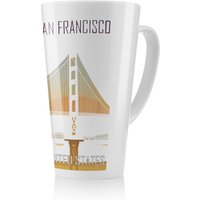 Benjamin Tate Design San Francisco Latte Mug in Natural | Size: 100 cm