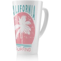 Benjamin Tate Design California Surfing Latte Mug in Natural | Size: 100 cm