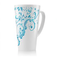 Benjamin Tate Design Swirls Latte Mug in Natural | Size: 100 cm