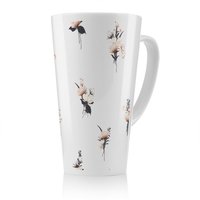 Benjamin Tate Design Flower Bunches Latte Mug in Natural | Size: 100 cm