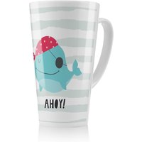 Benjamin Tate Design Ahoy Whale Latte Mug in Natural | Size: 100 cm