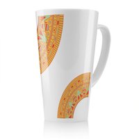 Benjamin Tate Design Egyptian Hieroglyphs Latte Mug in Natural | Size: 100 cm