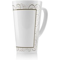 Benjamin Tate Design Swirling Frame Latte Mug in Natural | Size: 100 cm