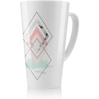 Benjamin Tate Design Geometric Overlays Latte Mug in Natural | Size: 100 cm