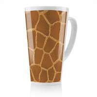 Benjamin Tate Design Giraffe Print Latte Mug in Natural | Size: 100 cm