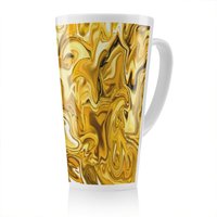 Benjamin Tate Design Golden Liquid Latte Mug in Natural | Size: 100 cm