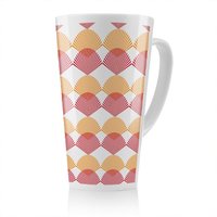 Benjamin Tate Design Geometric Sea Shells Latte Mug in Natural | Size: 100 cm
