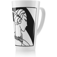 Benjamin Tate Design Art Deco Woman Latte Mug in Natural | Size: 100 cm