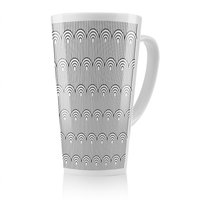 Benjamin Tate Design Geometric Curves Latte Mug in Natural | Size: 100 cm