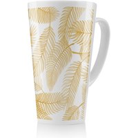Benjamin Tate Design Golden Leaves Latte Mug in Natural | Size: 100 cm