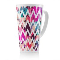 Benjamin Tate Design Tropical Geometric Zig Zags Latte Mug in Natural | Size: 100 cm