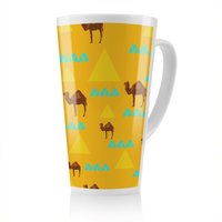 Benjamin Tate Design Camels & Pyramids Latte Mug in Natural | Size: 100 cm