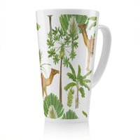 Benjamin Tate Design Camels & Palm Trees Latte Mug in Natural | Size: 100 cm
