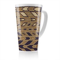 Benjamin Tate Design Geometric Tiles Latte Mug in Natural | Size: 100 cm