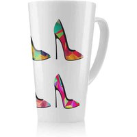 Benjamin Tate Design Geometric High Heels Latte Mug in Natural | Size: 100 cm