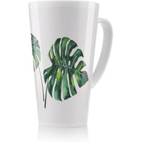 Benjamin Tate Design Twin Tropical Leaves Latte Mug in Natural | Size: 100 cm