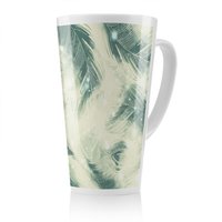 Benjamin Tate Design Feathers Fantastic Birds With Decorative Ornaments Latte Mug in Natural | Size: 100 cm