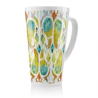 Benjamin Tate Design Ikat Vibrant Latte Mug in Natural | Size: 100 cm