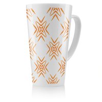 Benjamin Tate Design Orange Ravishing Boho Chic Latte Mug in Natural | Size: 100 cm