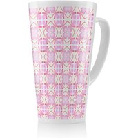 Benjamin Tate Design Orange Sublime Boho Chic Summer Design Latte Mug in Natural | Size: 100 cm