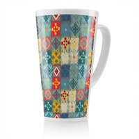 Benjamin Tate Design Tribal Art Boho Latte Mug in Natural | Size: 100 cm