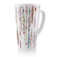 Benjamin Tate Design Ribbon & Bead Latte Mug in Natural | Size: 100 cm