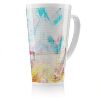 Benjamin Tate Design Beach View Cliffs Latte Mug in Natural | Size: 100 cm
