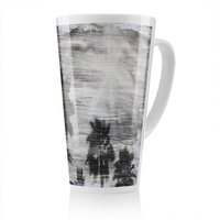 Benjamin Tate Design Silver & Black Palm Latte Mug in Natural | Size: 100 cm
