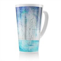 Benjamin Tate Design Love At First Sight Latte Mug in Natural | Size: 100 cm