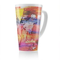 Benjamin Tate Design Painty Map Latte Mug in Natural | Size: 100 cm