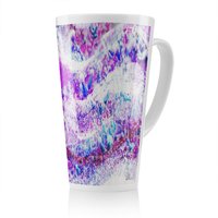 Benjamin Tate Design Pink Wilderness Latte Mug in Natural | Size: 100 cm