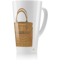 Benjamin Tate Design Stylish Brown Bag Latte Mug in Natural | Size: 100 cm