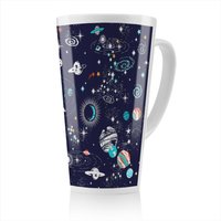 Benjamin Tate Design Space Galaxy Constellation Latte Mug in Natural | Size: 100 cm