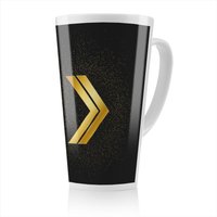 Benjamin Tate Design Arrow Gold Latte Mug in Natural | Size: 100 cm