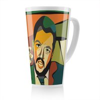 Benjamin Tate Design Cubism art style, politician Designer Latte Mug in Natural | Size: 100 cm