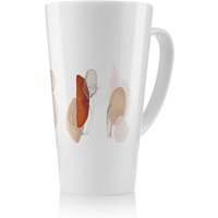 Benjamin Tate Design Ivory, beige watercolor Illustration & gold elements Designer Latte Mug in Natural | Size: 100 cm