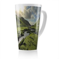 Benjamin Tate Design Spring in Scotland Valley Designer Latte Mug in Natural | Size: 100 cm
