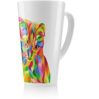 Benjamin Tate Design Animal Cat Illustration Pop Art Designer Latte Mug in Natural | Size: 100 cm
