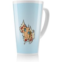 Benjamin Tate Design Comic cartoon pop art retro Designer Latte Mug in Natural | Size: 100 cm