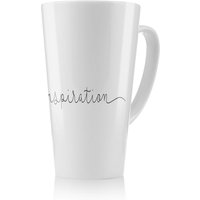 Benjamin Tate Design Text Inspiration Designer Latte Mug in Natural | Size: 100 cm