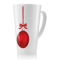 Benjamin Tate Design Christmas Ornament Dining Latte Mug in Natural | Size: 100 cm